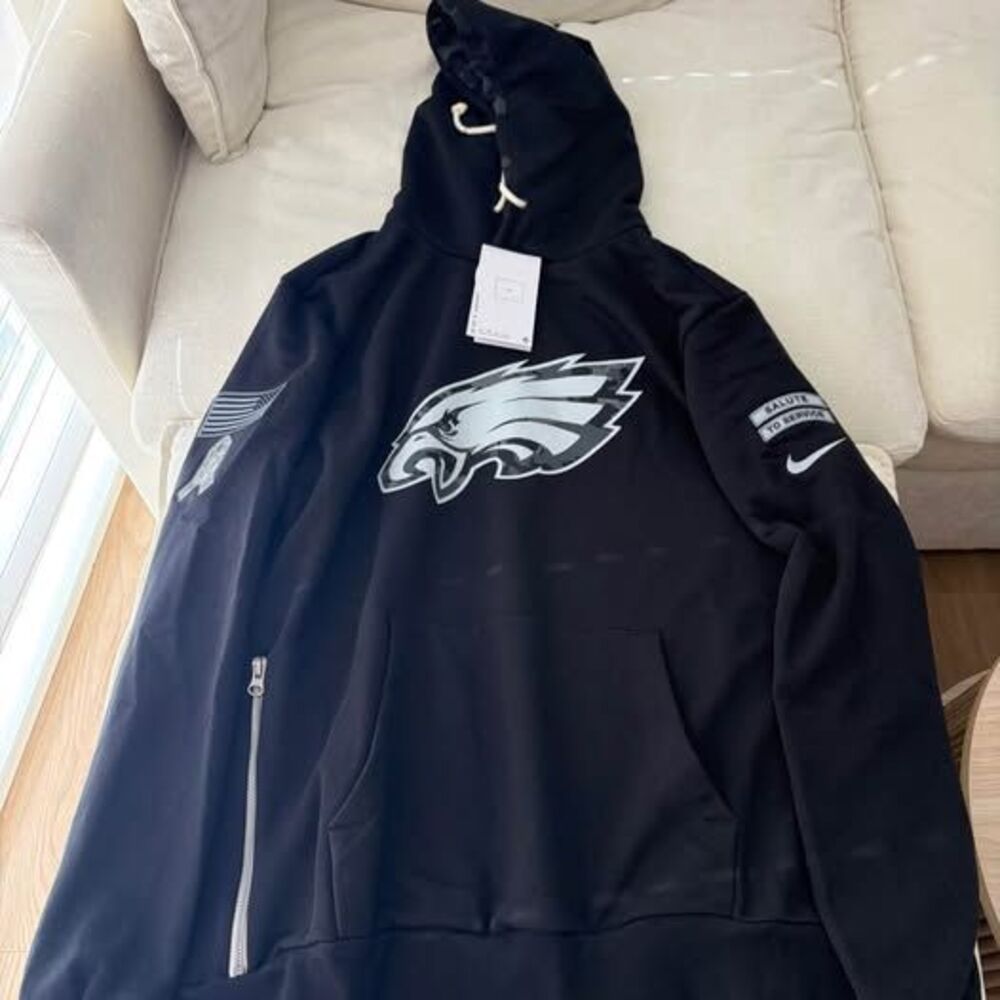 *Brand New* Philadelphia Eagles Nike Salute to Service Dri-FIT Hoodie Size L